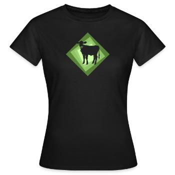 Vegan Gesund - Frauen T-Shirt - Schwarz - Vorne - AI Model Female 172 dark (172cm)