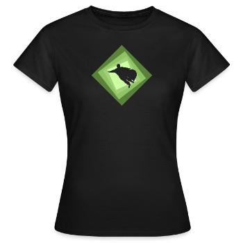Wingsuit Fliegen Stuntman Unfall - Frauen T-Shirt - Schwarz - Vorne - AI Model Female 172 dark (172cm)