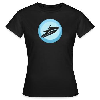 Sports nautiques Ski nautique Wakeskate - T-shirt Femme - noir - Devant - AI Model Female 172 dark (172cm)