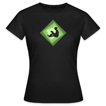 Lesen Leseratte - Frauen T-Shirt - Schwarz - Vorne - AI Model Female 172 dark (172cm)