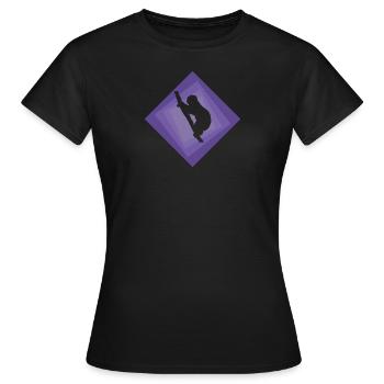 Faultier Müdigkeit Schlafen - Frauen T-Shirt - Schwarz - Vorne - AI Model Female 172 dark (172cm)