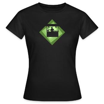 Imbiss Mahlzeit lecker - Frauen T-Shirt - Schwarz - Vorne - AI Model Female 172 dark (172cm)
