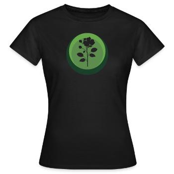 Fleuriste Arrosoir Botanique - T-shirt Femme - noir - Devant - AI Model Female 172 dark (172cm)