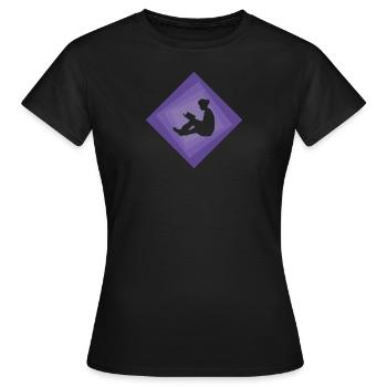 Lecture de la littérature - T-shirt Femme - noir - Devant - AI Model Female 172 dark (172cm)