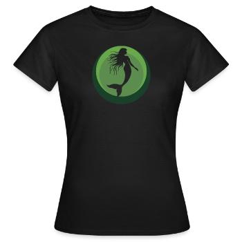 Mermaid Marina Fin - T-shirt Femme - noir - Devant - AI Model Female 172 dark (172cm)