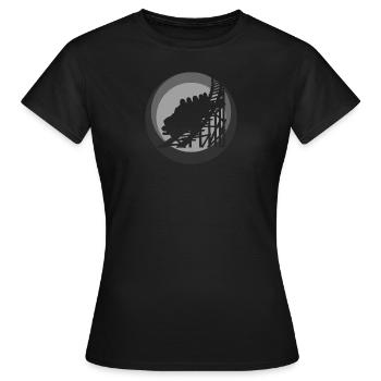 Montagnes russes Lukas Grande roue - T-shirt Femme - noir - Devant - AI Model Female 172 dark (172cm)