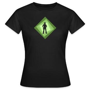 Cowboy Western - Women's T-Shirt - black - Front - AI Model Female 172 dark (172cm)
