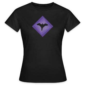 Wingsuit Fliegen Gleiter - Frauen T-Shirt - Schwarz - Vorne - AI Model Female 172 dark (172cm)