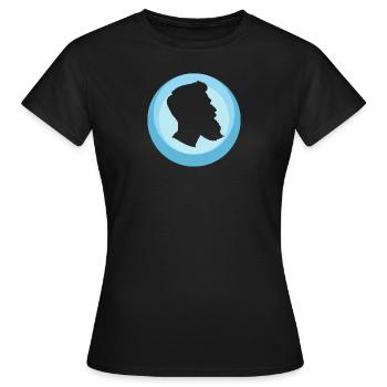 Barbe, pilosité faciale - T-shirt Femme - noir - Devant - AI Model Female 172 dark (172cm)