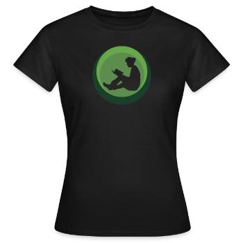 Leseratte Bildung - Frauen T-Shirt - Schwarz - Vorne - AI Model Female 172 dark (172cm)