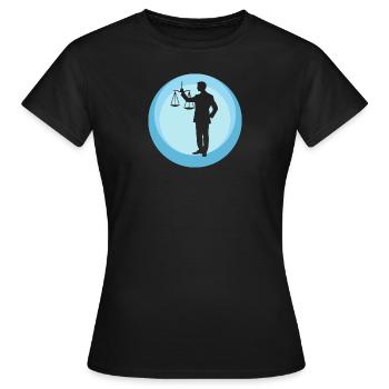 Gericht Recht Versicherung - Frauen T-Shirt - Schwarz - Vorne - AI Model Female 172 dark (172cm)