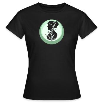 Vegan Veganerin - Frauen T-Shirt - Schwarz - Vorne - AI Model Female 172 dark (172cm)