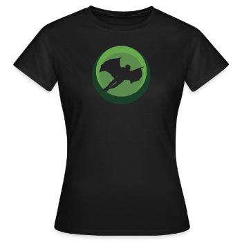 Wingsuit Fliegen Unfall Anzug - Frauen T-Shirt - Schwarz - Vorne - AI Model Female 172 dark (172cm)