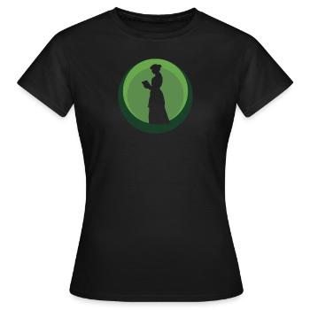 Leseratte Writing Autor - Frauen T-Shirt - Schwarz - Vorne - AI Model Female 172 dark (172cm)