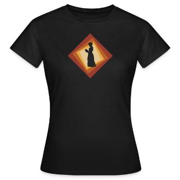 Lire l’éducation de l’auteur - T-shirt Femme - noir - Devant - AI Model Female 172 dark (172cm)