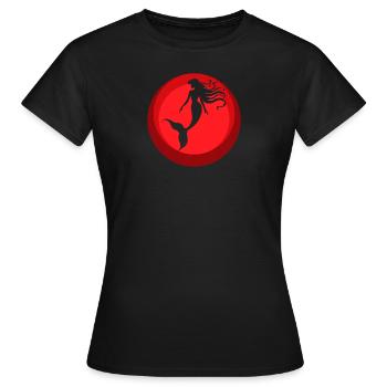 Mythical creature manatee - Women's T-Shirt - black - Front - AI Model Female 172 dark (172cm)