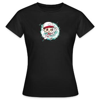 Baseball Joueurs de baseball - T-shirt Femme - noir - Devant - AI Model Female 172 dark (172cm)