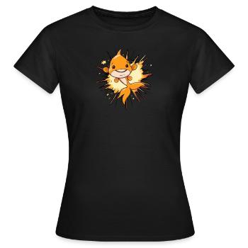 Fische Fischen Sportfischer - Frauen T-Shirt - Schwarz - Vorne - AI Model Female 172 dark (172cm)
