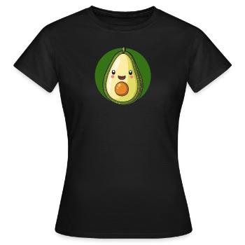 Avocado Veganerin - Frauen T-Shirt - Schwarz - Vorne - AI Model Female 172 dark (172cm)