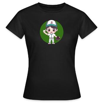 Baseball Joueurs de baseball - T-shirt Femme - noir - Devant - AI Model Female 172 dark (172cm)