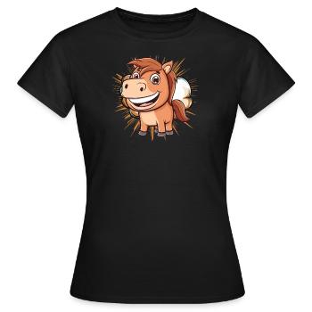 Cavaliers - T-shirt Femme - noir - Devant - AI Model Female 172 dark (172cm)