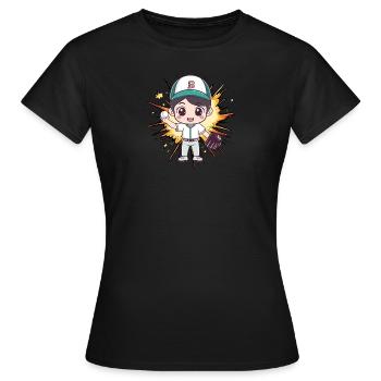 Baseball Battes de baseball - T-shirt Femme - noir - Devant - AI Model Female 172 dark (172cm)