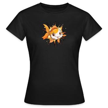 Pêche au poisson Étang à truites - T-shirt Femme - noir - Devant - AI Model Female 172 dark (172cm)