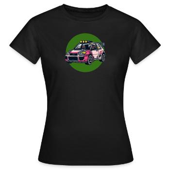 Rallye Sportwagen - Frauen T-Shirt - Schwarz - Vorne - AI Model Female 172 dark (172cm)