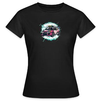 Rallye Tuning - Frauen T-Shirt - Schwarz - Vorne - AI Model Female 172 dark (172cm)