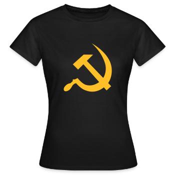 hammer and sickle / soviet union / russia - Frauen T-Shirt - Schwarz - Vorne - AI Model Female 172 dark (172cm)