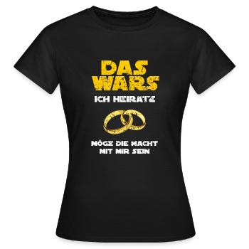 Junggesellenabschied - Frauen T-Shirt - Schwarz - Vorne - AI Model Female 172 dark (172cm)