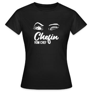 Chefin vom Chef - Geschäftsführer CEO Boss Leiter - Frauen T-Shirt - Schwarz - Vorne - AI Model Female 172 dark (172cm)