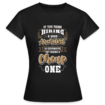 Architecture - T-shirt Femme - noir - Devant - AI Model Female 172 dark (172cm)