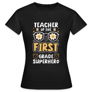 Alltagsheld Helden Lebensretter Vorbild - Frauen T-Shirt - Schwarz - Vorne - AI Model Female 172 dark (172cm)