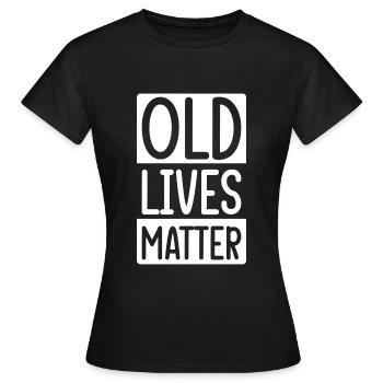 Pension de grand-mère Retraite - T-shirt Femme - noir - Devant - AI Model Female 172 dark (172cm)