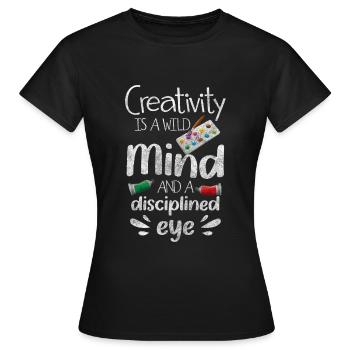 Painter Paint Paint Roller - Women's T-Shirt - black - Front - AI Model Female 172 dark (172cm)