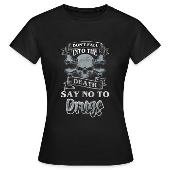 Sevrage Dépendance Santé Propre - T-shirt Femme - noir - Devant - AI Model Female 172 dark (172cm)