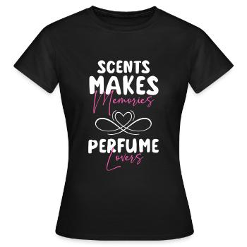 Parfum Parfumerie Flacon de parfum - T-shirt Femme - noir - Devant - AI Model Female 172 dark (172cm)