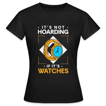 Horloger horloger - T-shirt Femme - noir - Devant - AI Model Female 172 dark (172cm)