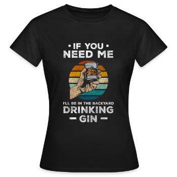 Gin Spirits Party - Women's T-Shirt - black - Front - AI Model Female 172 dark (172cm)