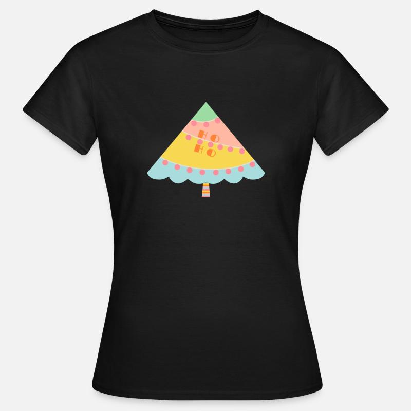 Merry Christmas Tree - Women's T-Shirt - black