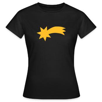Shooting star - Women's T-Shirt - black - Front - AI Model Female 172 dark (172cm)