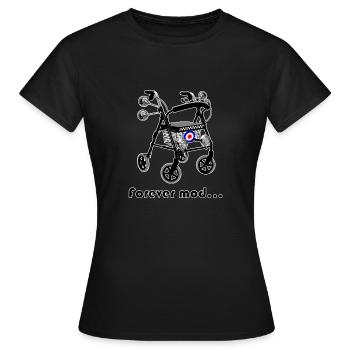 forever mod - Frauen T-Shirt - Schwarz - Vorne - AI Model Female 172 dark (172cm)