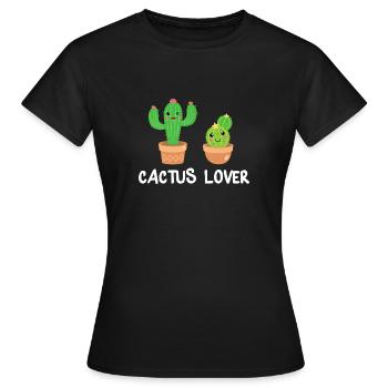 Cactus Cactus Cactus Lover Cadeau - T-shirt Femme - noir - Devant - AI Model Female 172 dark (172cm)