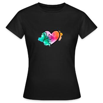 Eichhörnchen Tierliebe - Frauen T-Shirt - Schwarz - Vorne - AI Model Female 172 dark (172cm)