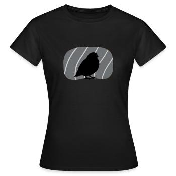 Vogel Flügel Vögel beobachten - Frauen T-Shirt - Schwarz - Vorne - AI Model Female 172 dark (172cm)