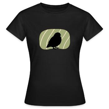 Vogel Flügel Vogel Abbildung - Frauen T-Shirt - Schwarz - Vorne - AI Model Female 172 dark (172cm)