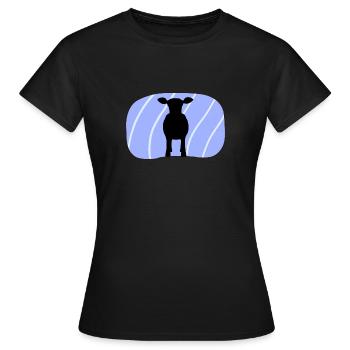 Kuh Stier Muh - Frauen T-Shirt - Schwarz - Vorne - AI Model Female 172 dark (172cm)