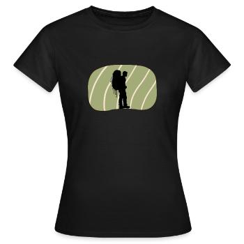 Sac à dos Sac à dos Sac à dos Sac à dos - T-shirt Femme - noir - Devant - AI Model Female 172 dark (172cm)