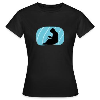 Crochet Crochet Needle - Women's T-Shirt - black - Front - AI Model Female 172 dark (172cm)